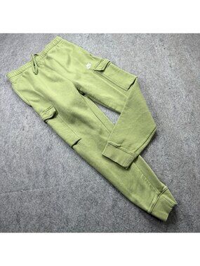 Nike Cargo Sweatpants Men Small Green Sportswear Club Fleece 26" CD3129
